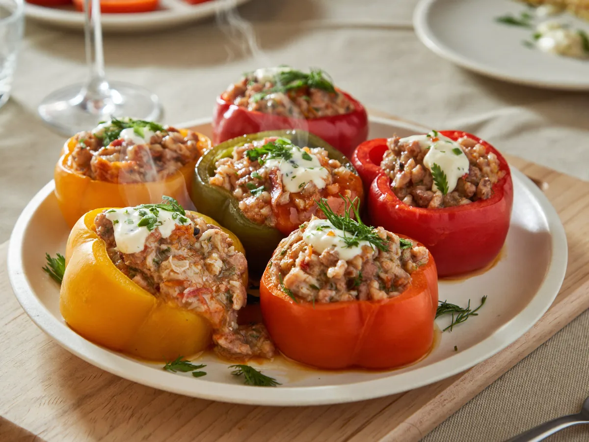 Перец фаршированный холодная закуска