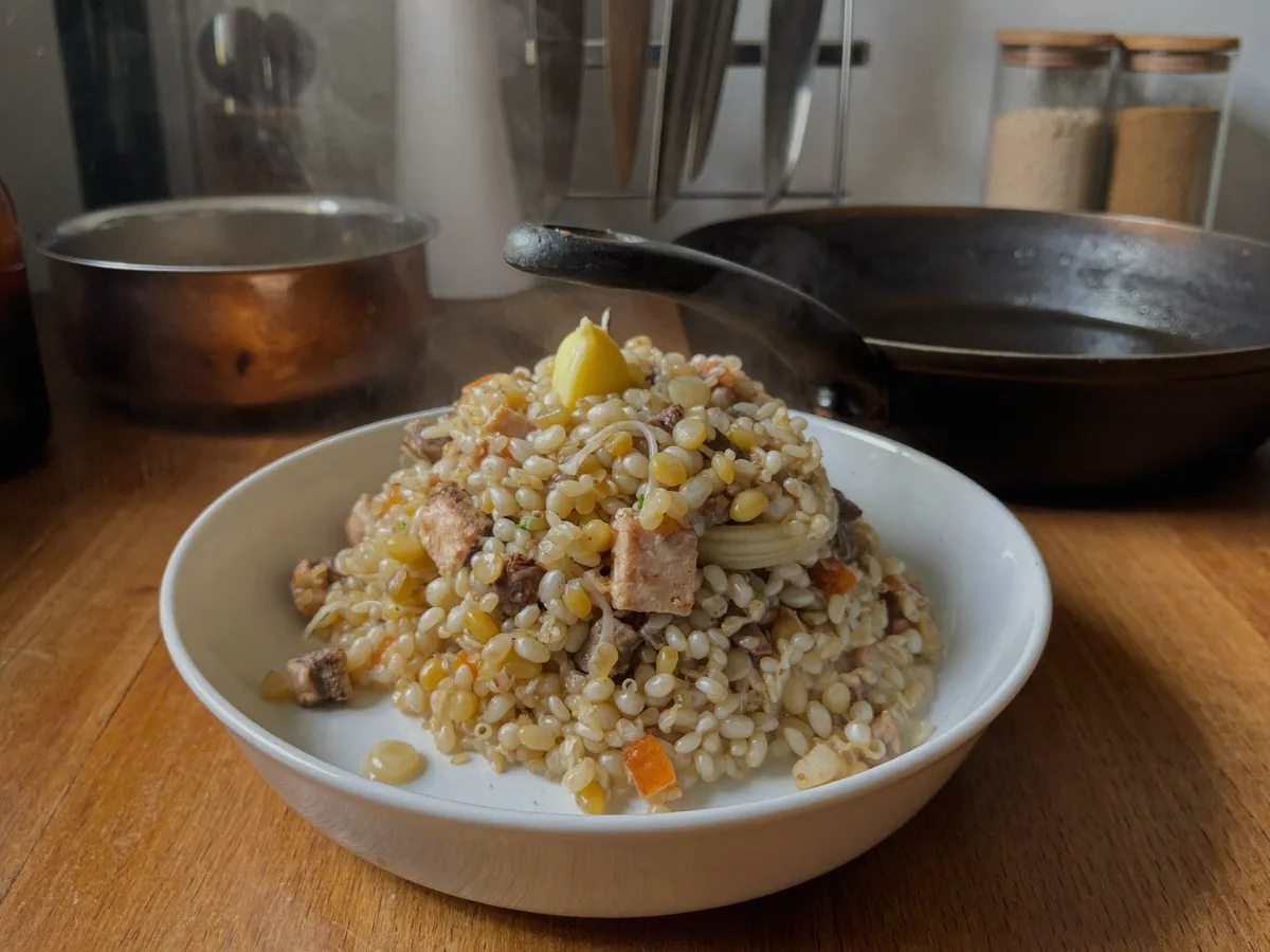 Перловая каша с индейкой