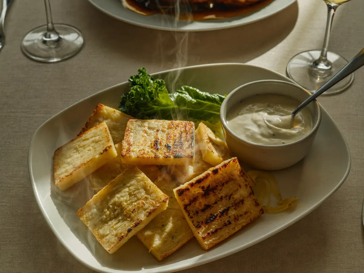 Персики-гриль с хамоном и мягким сыром