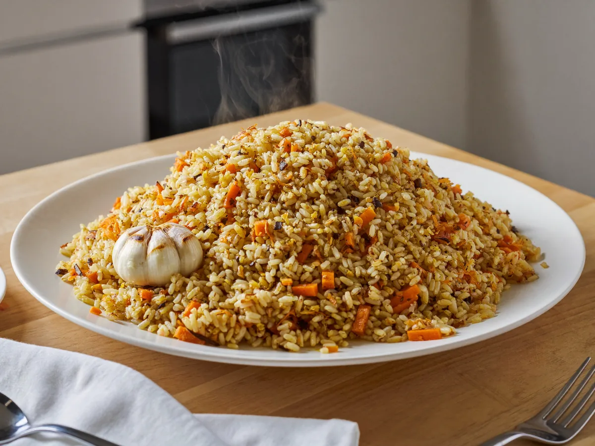 Плов с болгарским перцем (без мяса)
