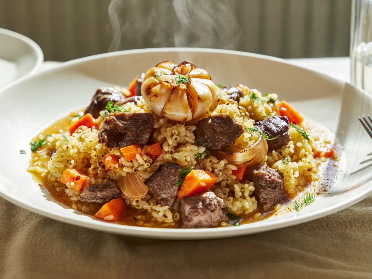Плов с говядиной в мультиварке
