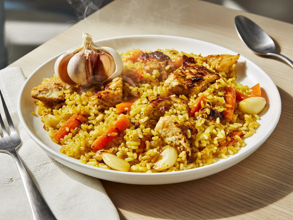 Плов с куриными ножками
