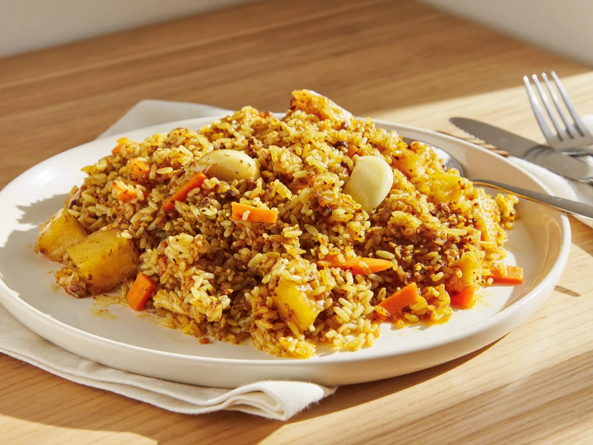 Плов с лисичками