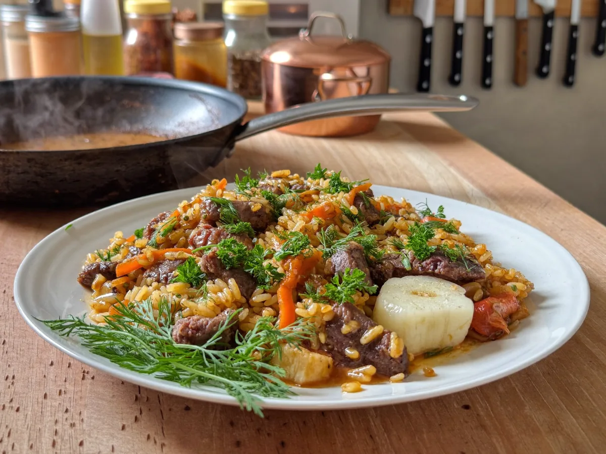 Плов с морепродуктами