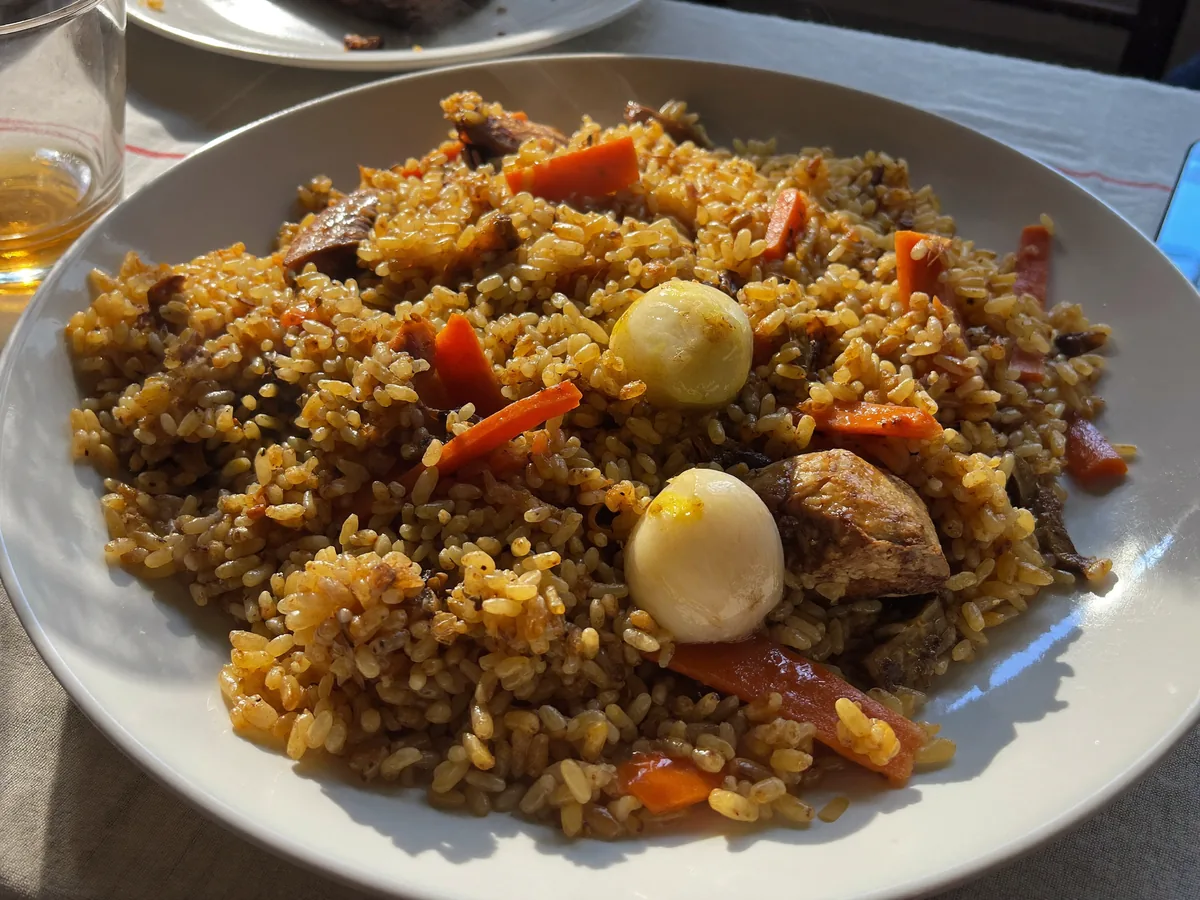Плов с печенью