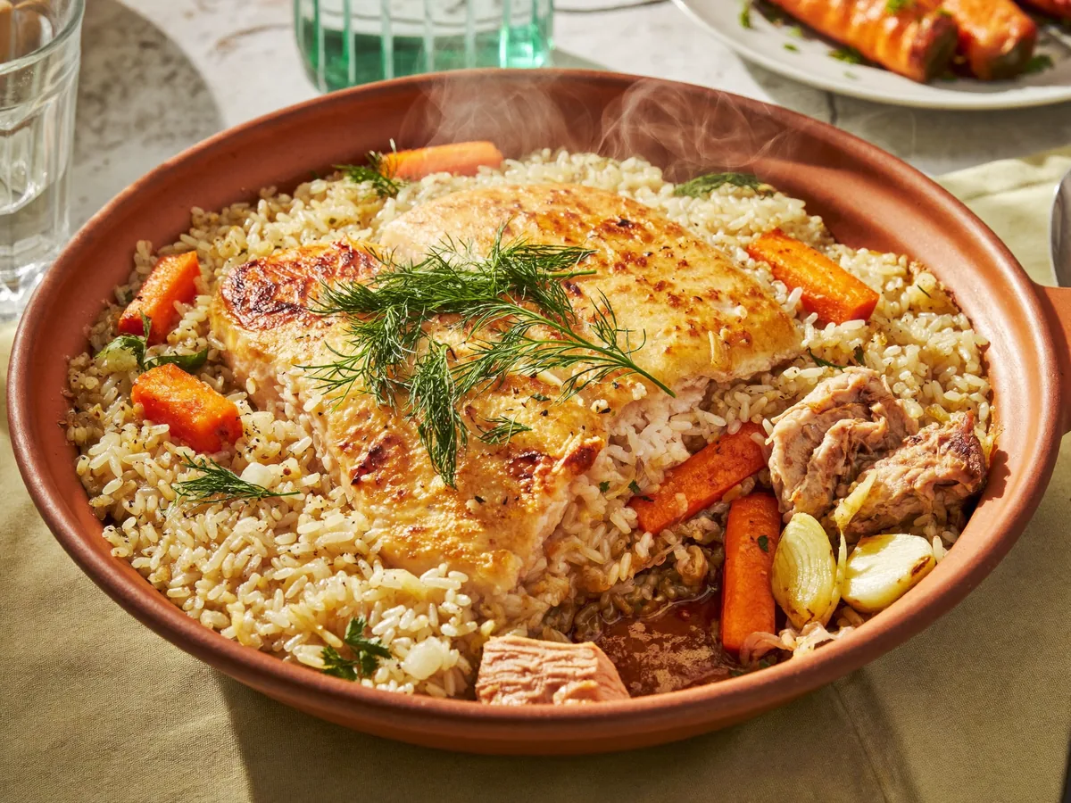 Плов в горшочке с курицей