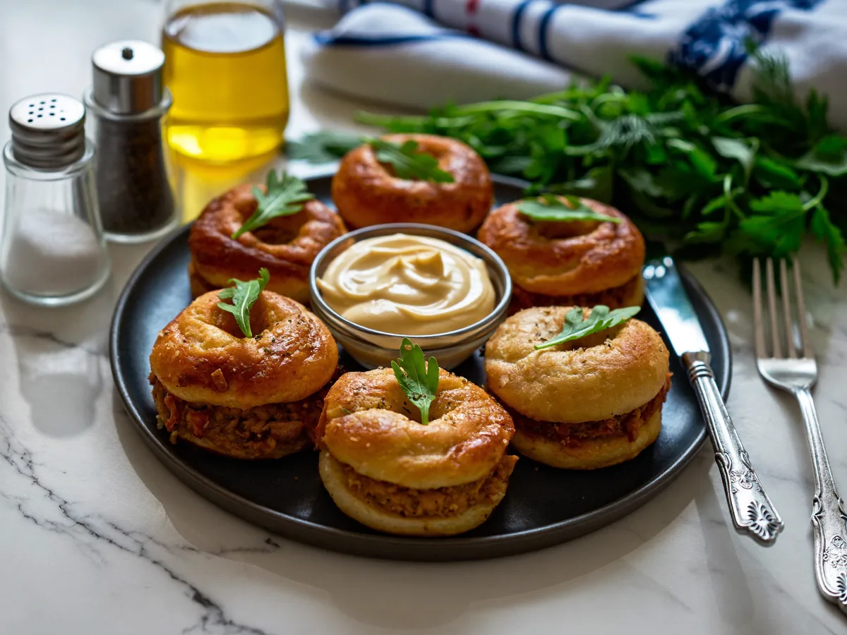 Пончики с мясом