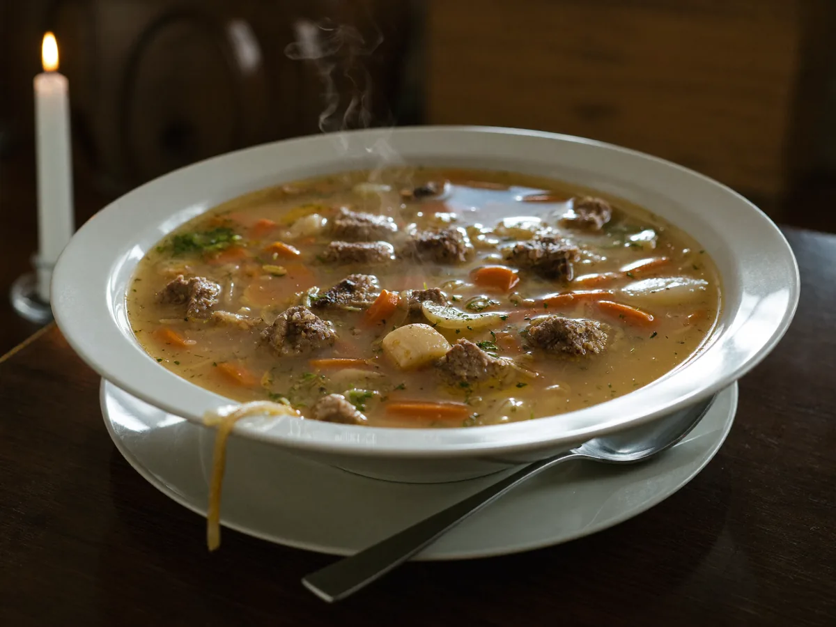Постный суп с гречкой и кокосовым молоком