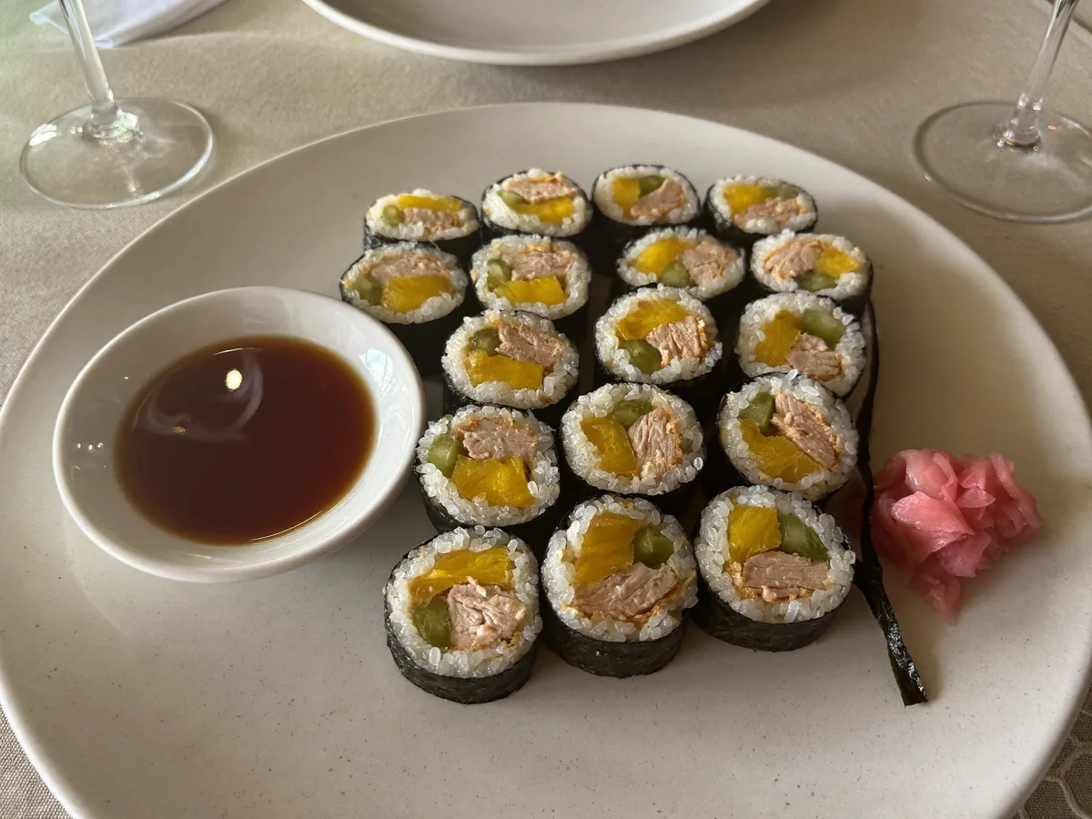 ПП-ролл с курицей и ананасами