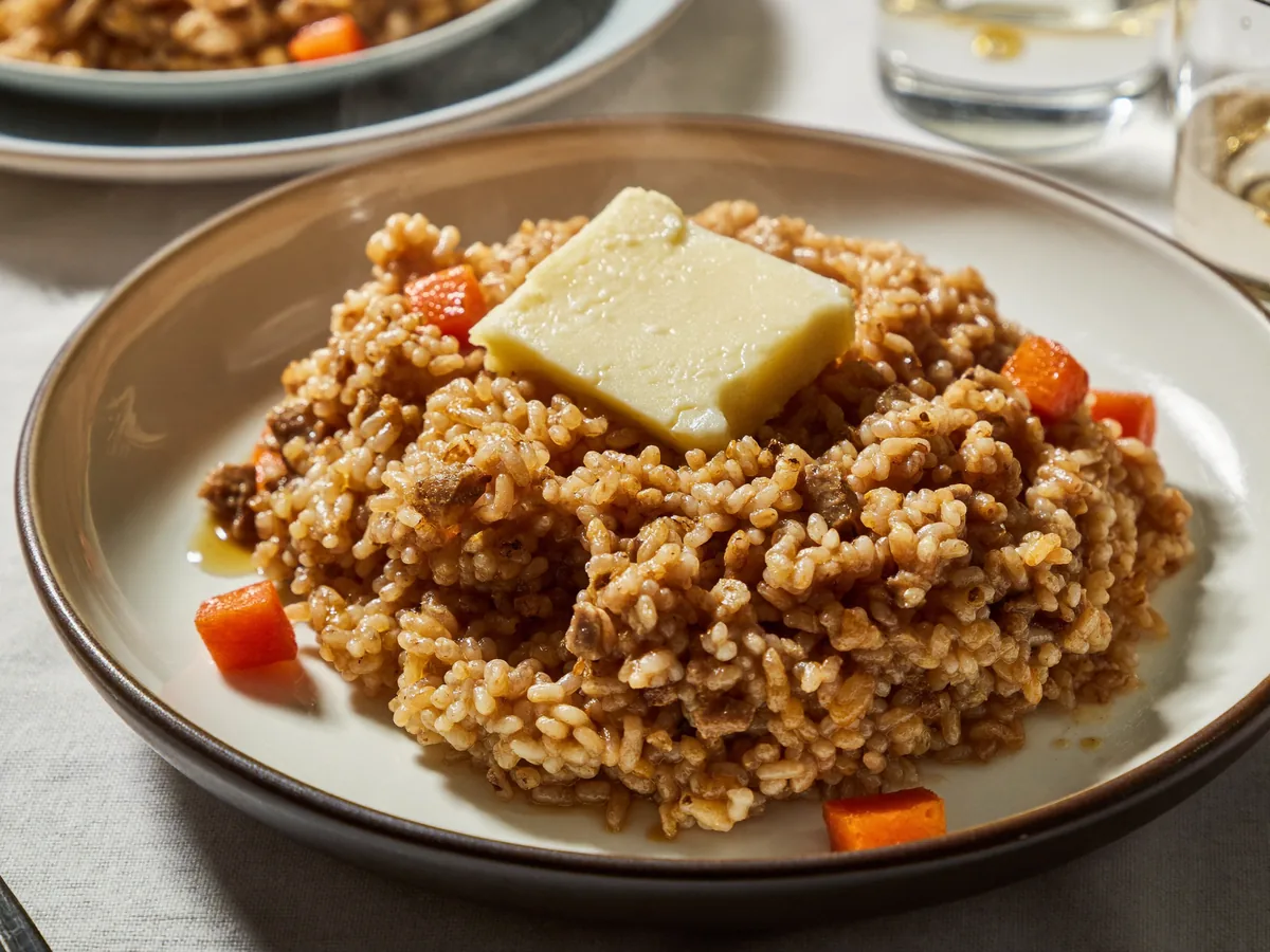 Пшеничная каша с фаршем