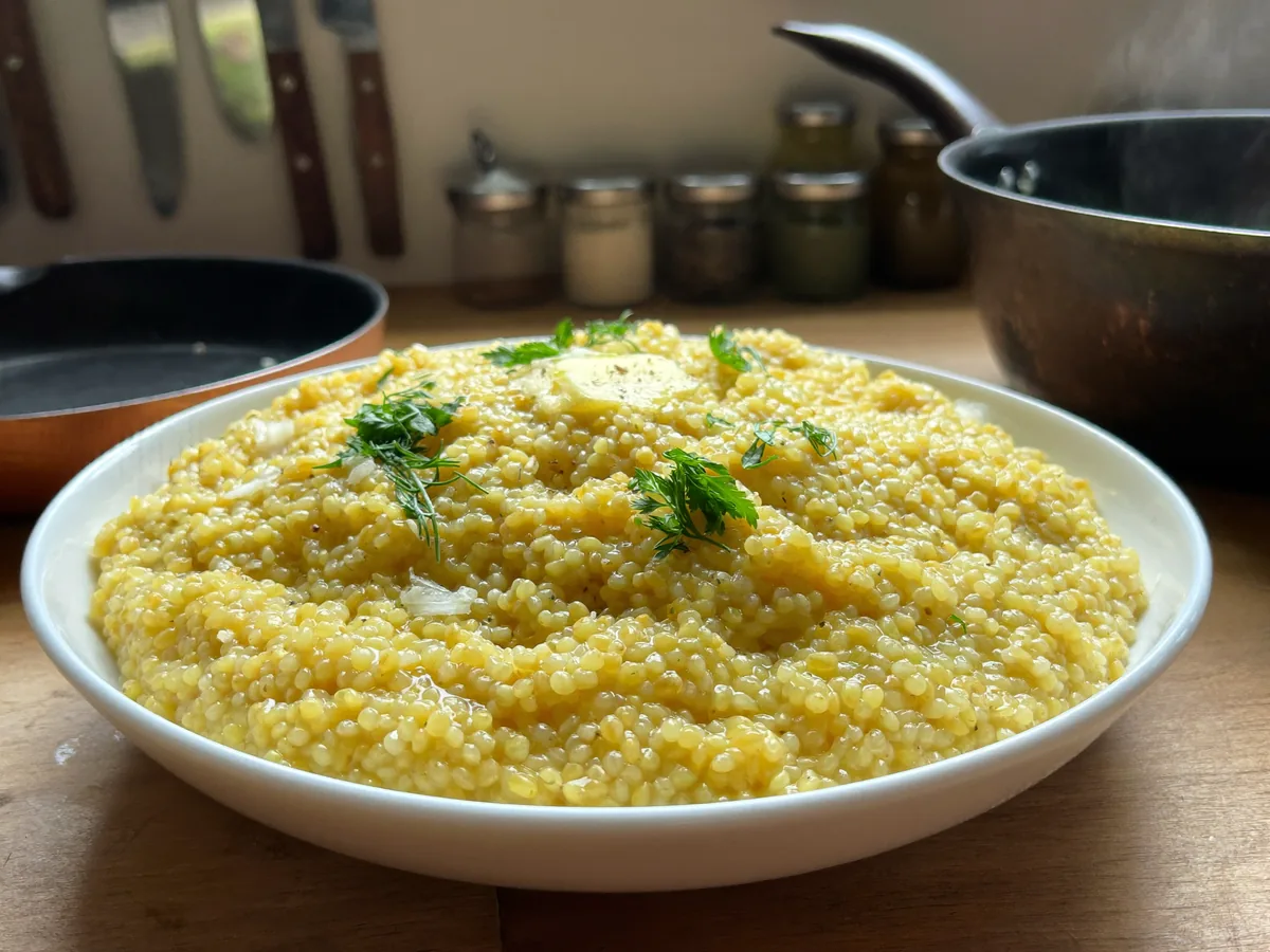 Пшённая каша с луком