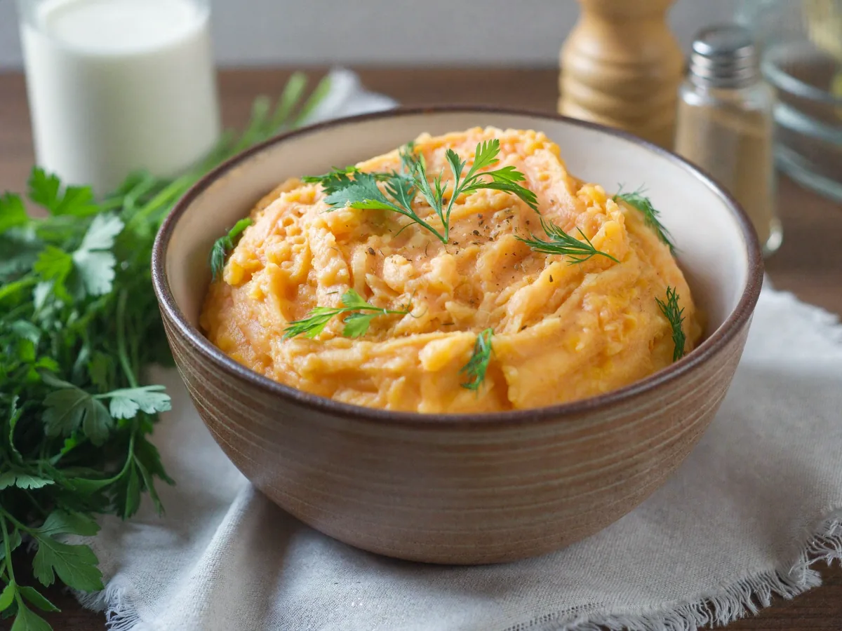 Пюре из батата и картофеля