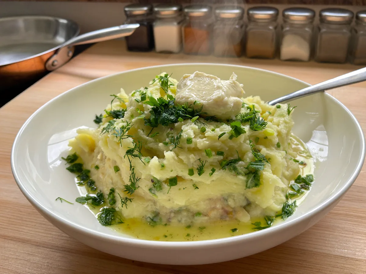 Пюре из картофеля и кабачков