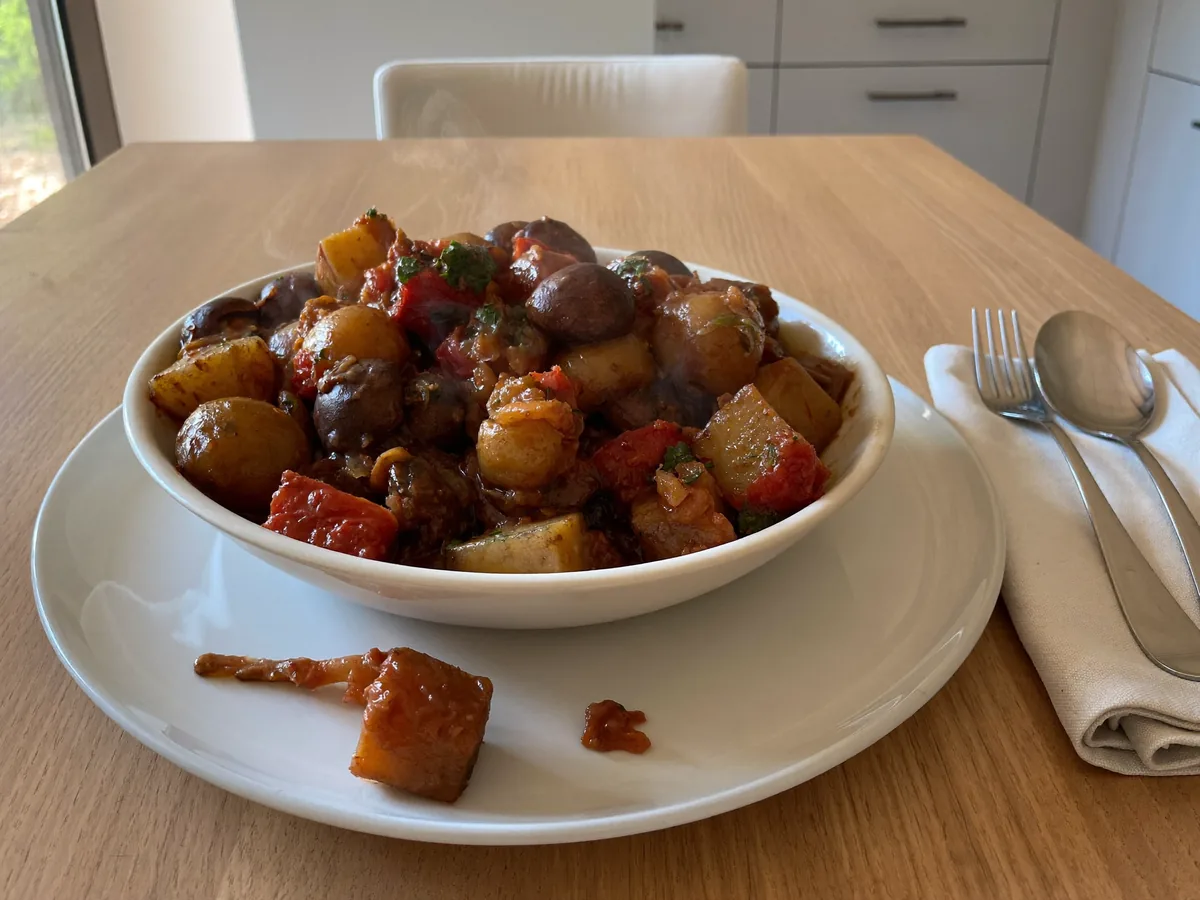 Рагу с картофелем и грибами