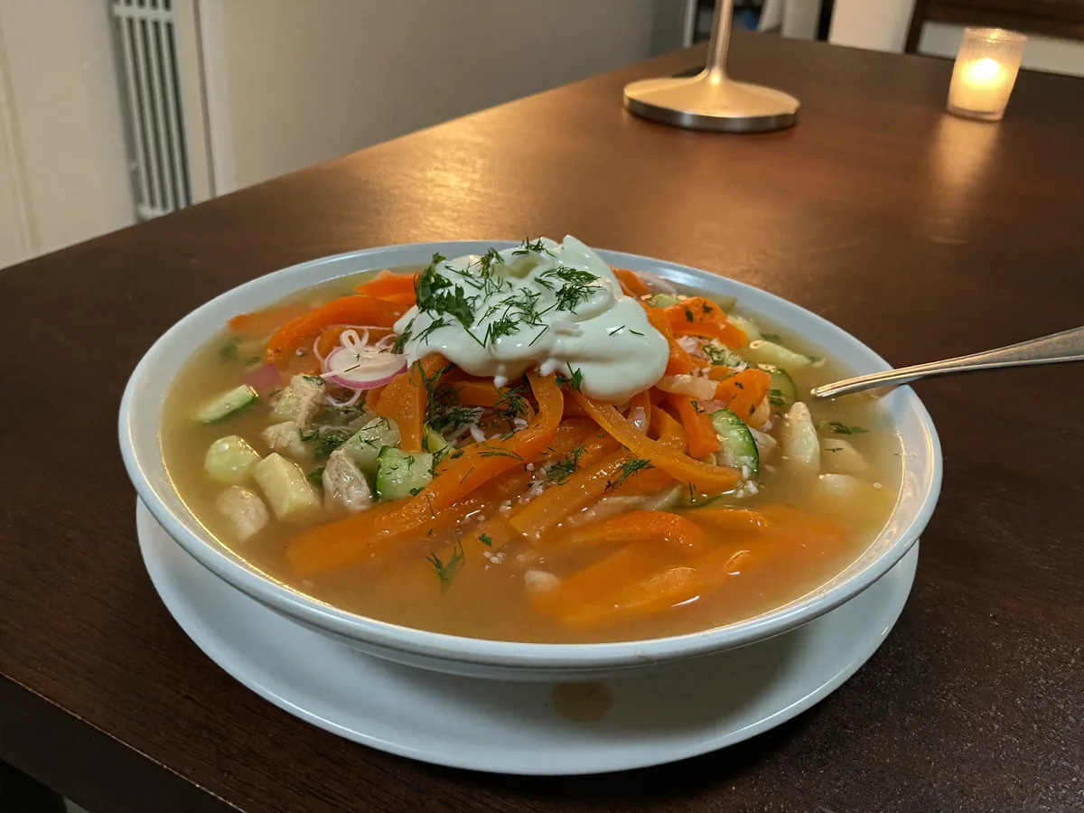 Рецепт русской окрошки