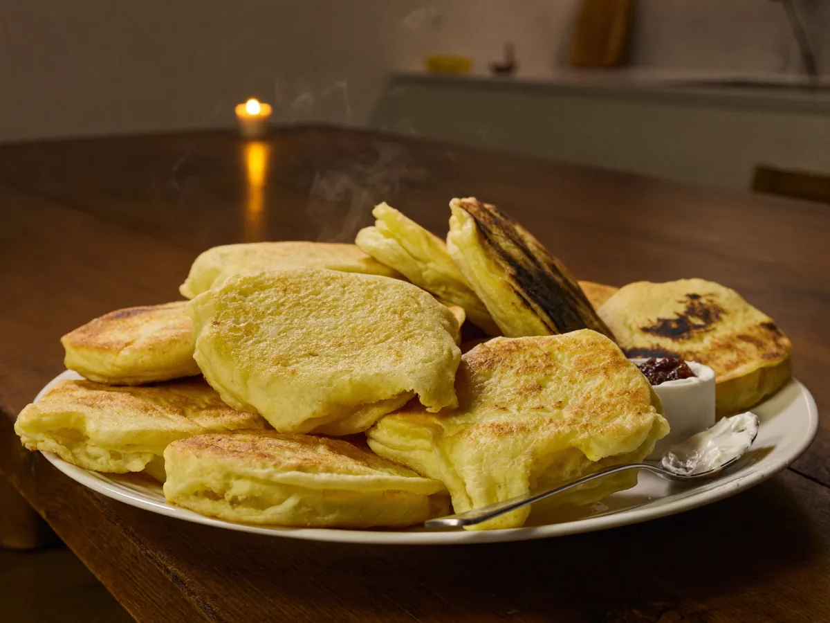 Рисовые оладьи с куриным мясом