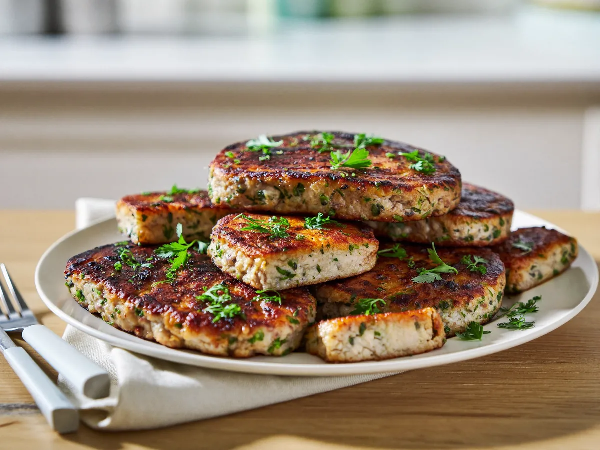 Рубленные котлеты из куриного филе с сыром