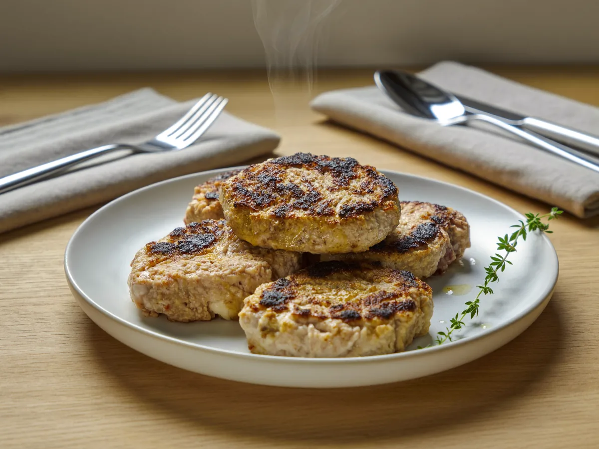 Рубленые котлеты из куриной грудки со сметаной