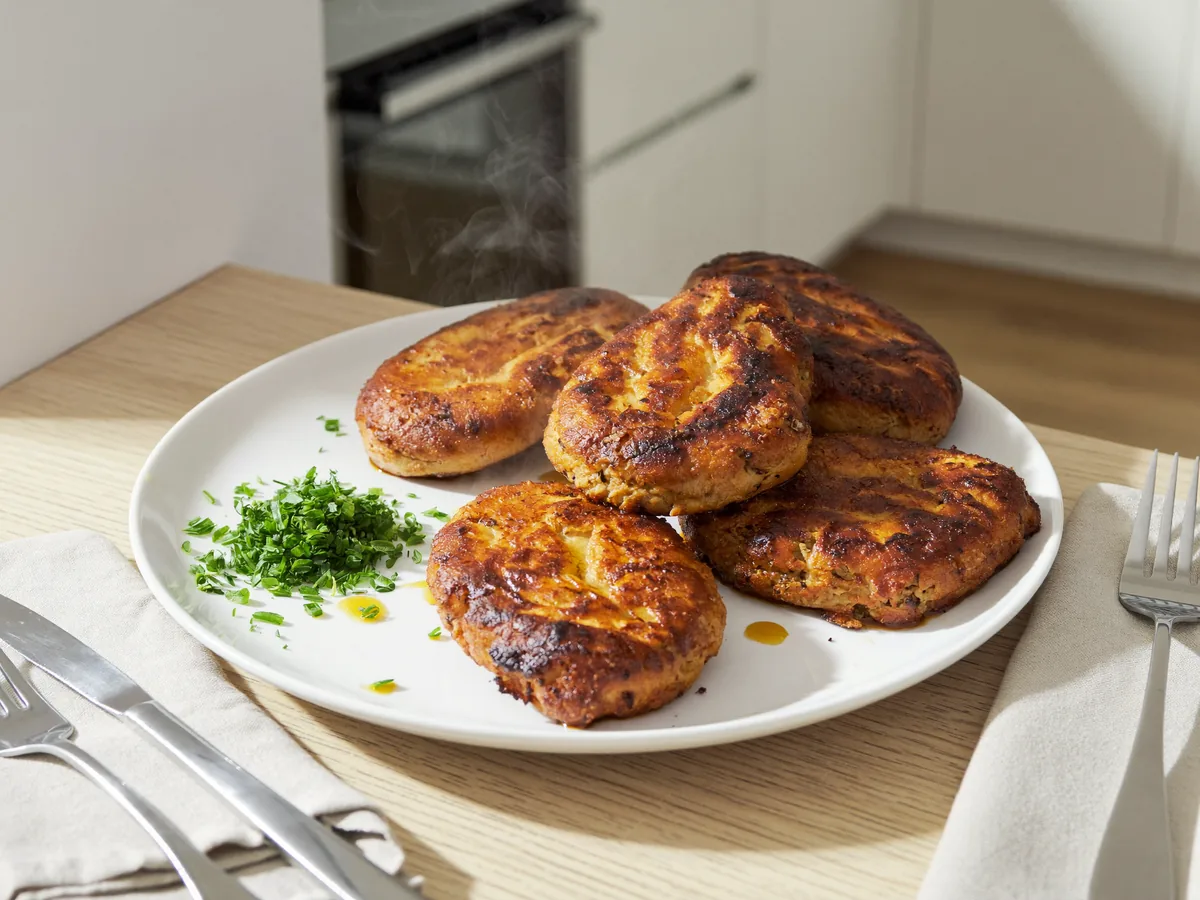 Рубленые куриные котлеты с болгарским перцем