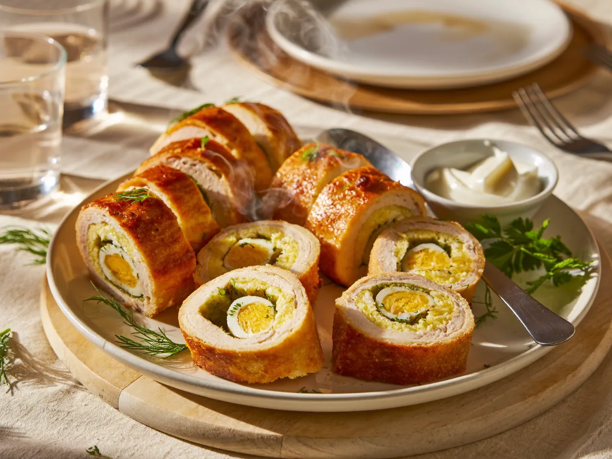 Рулет из куриных окорочков