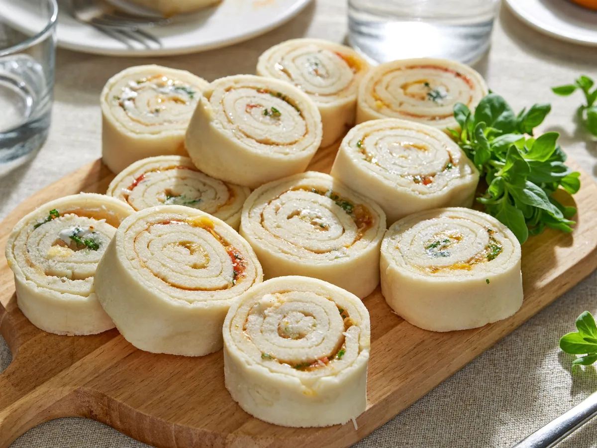 Рулет из лаваша с курицей и зеленью