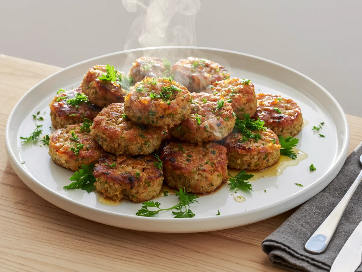 Рыбные котлеты из рыбы с рисом