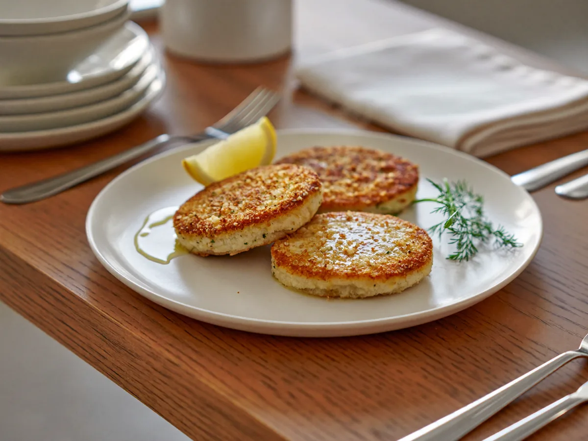 Рыбные котлеты с кабачком