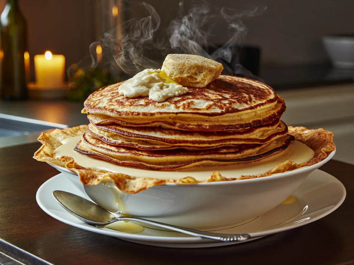 Ржаные блины на молоке