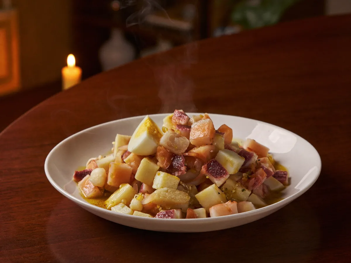Салат из кальмаров с сыром