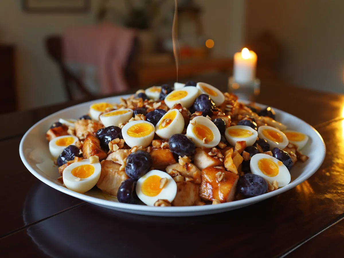 Салат из курицы и чернослива