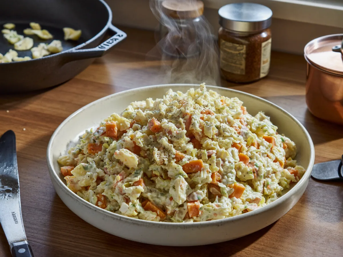 Салат из отварной красной фасоли и моркови