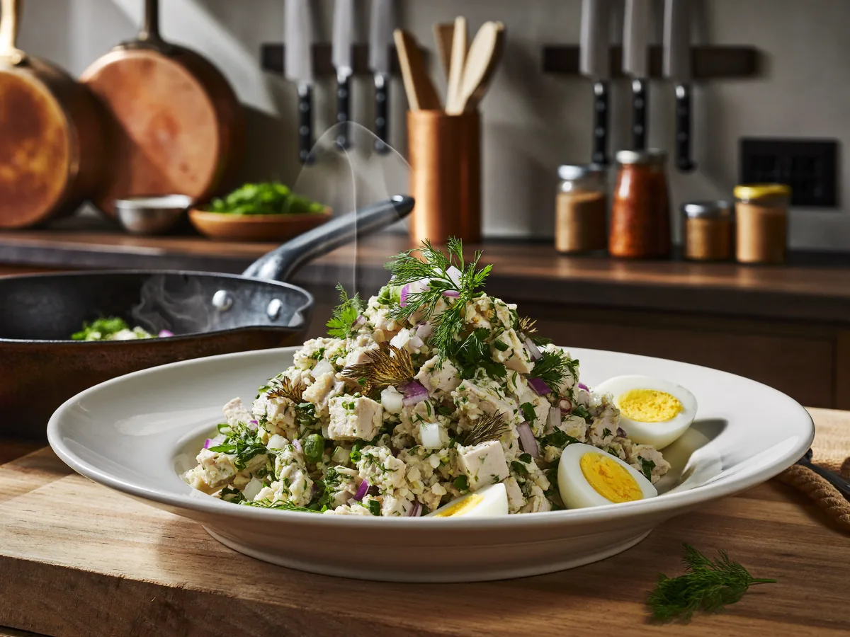Салат Мужской каприз с курицей и грибами