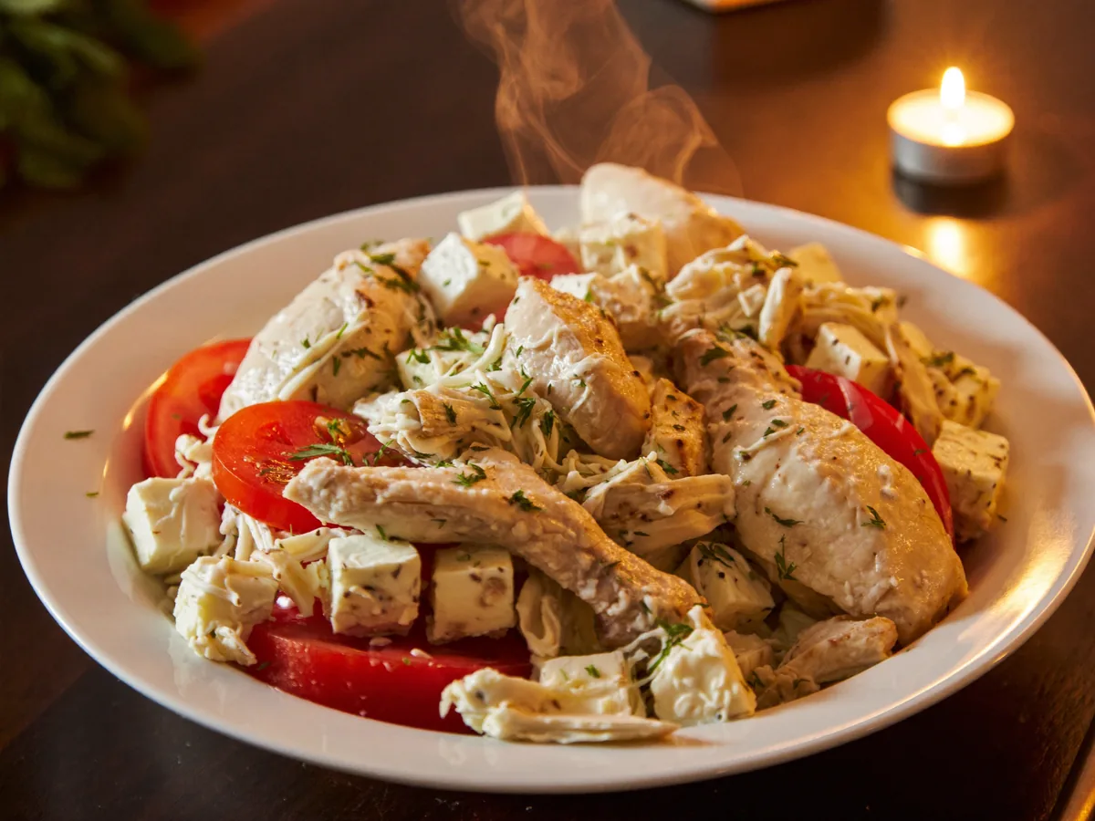 Салат пикантный с курицей