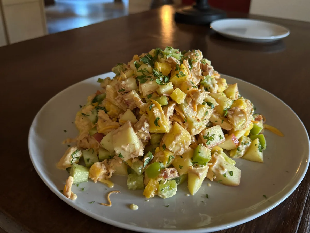 Салат с черной редькой и яблоком