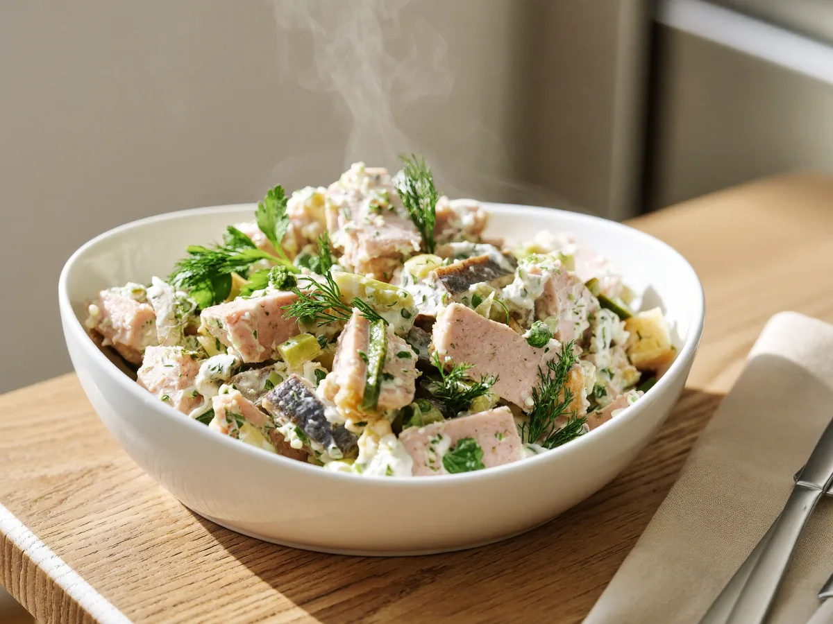 Салат с корнем сельдерея и курицей