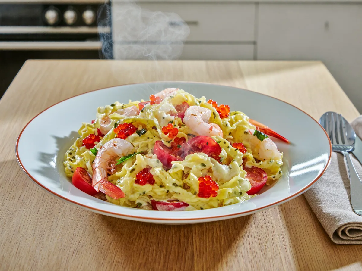 Салат с красной икрой