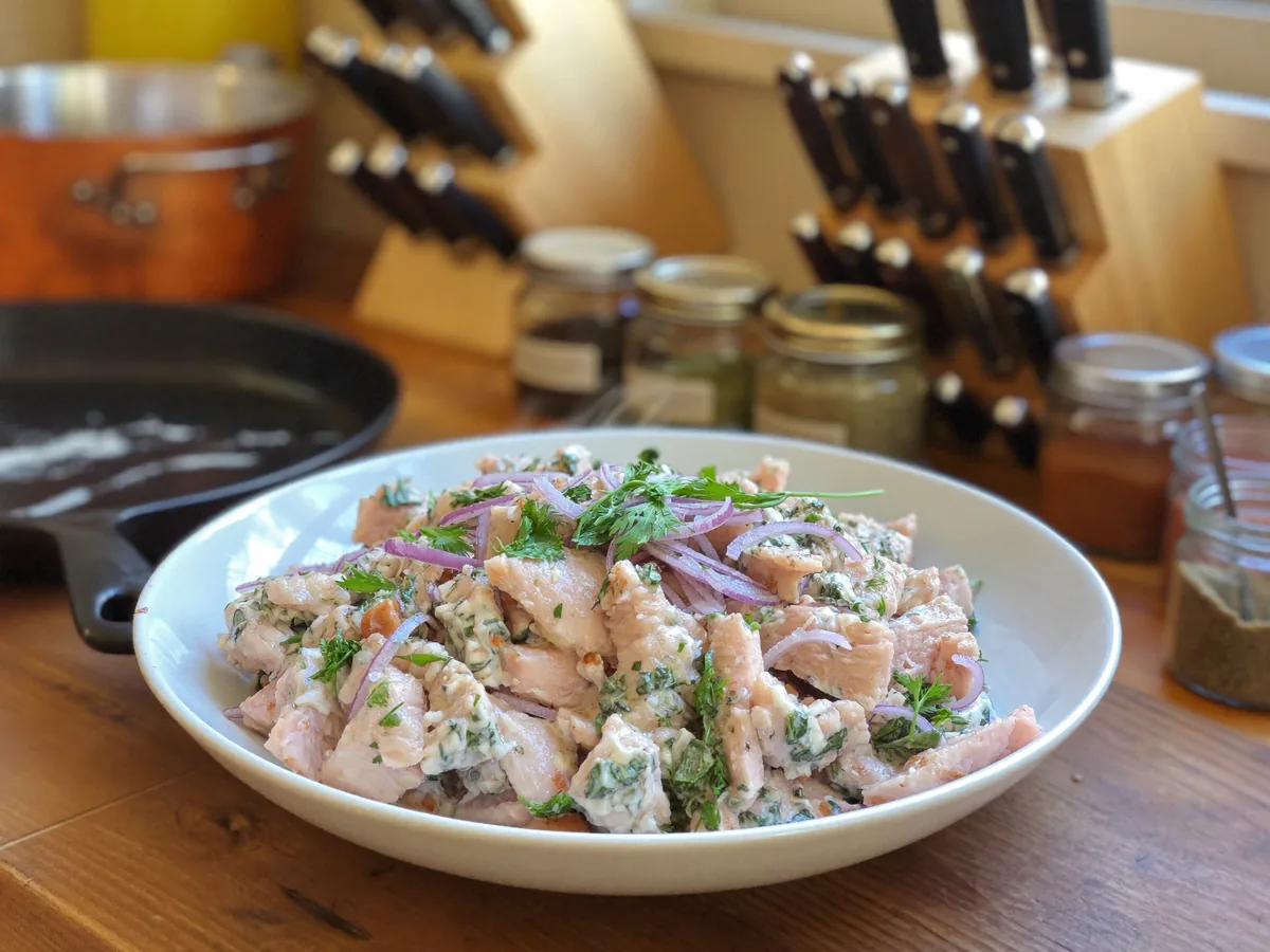 Салат с курицей и болгарским перцем