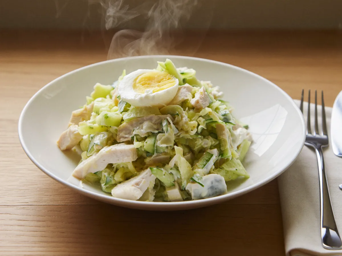 Салат с семечками и курицей