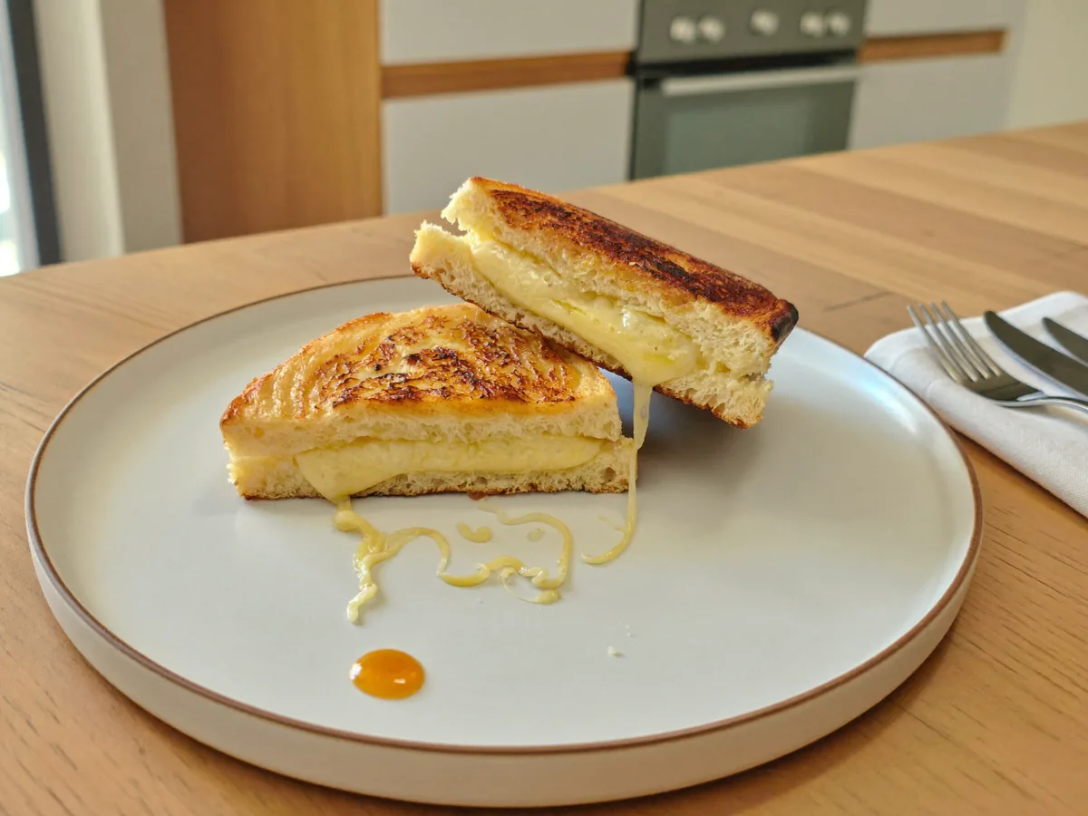 Сэндвич с сыром на сковороде