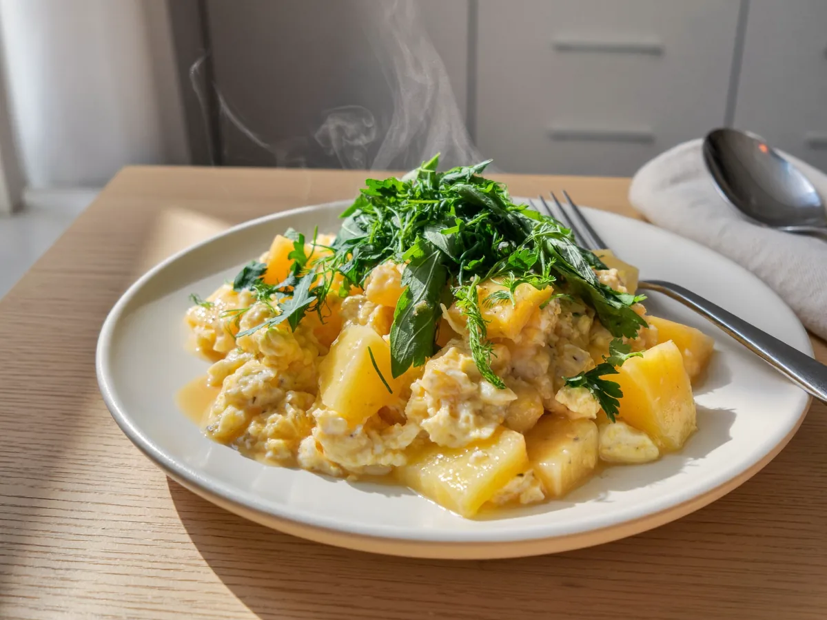 Шарлотка с ананасом