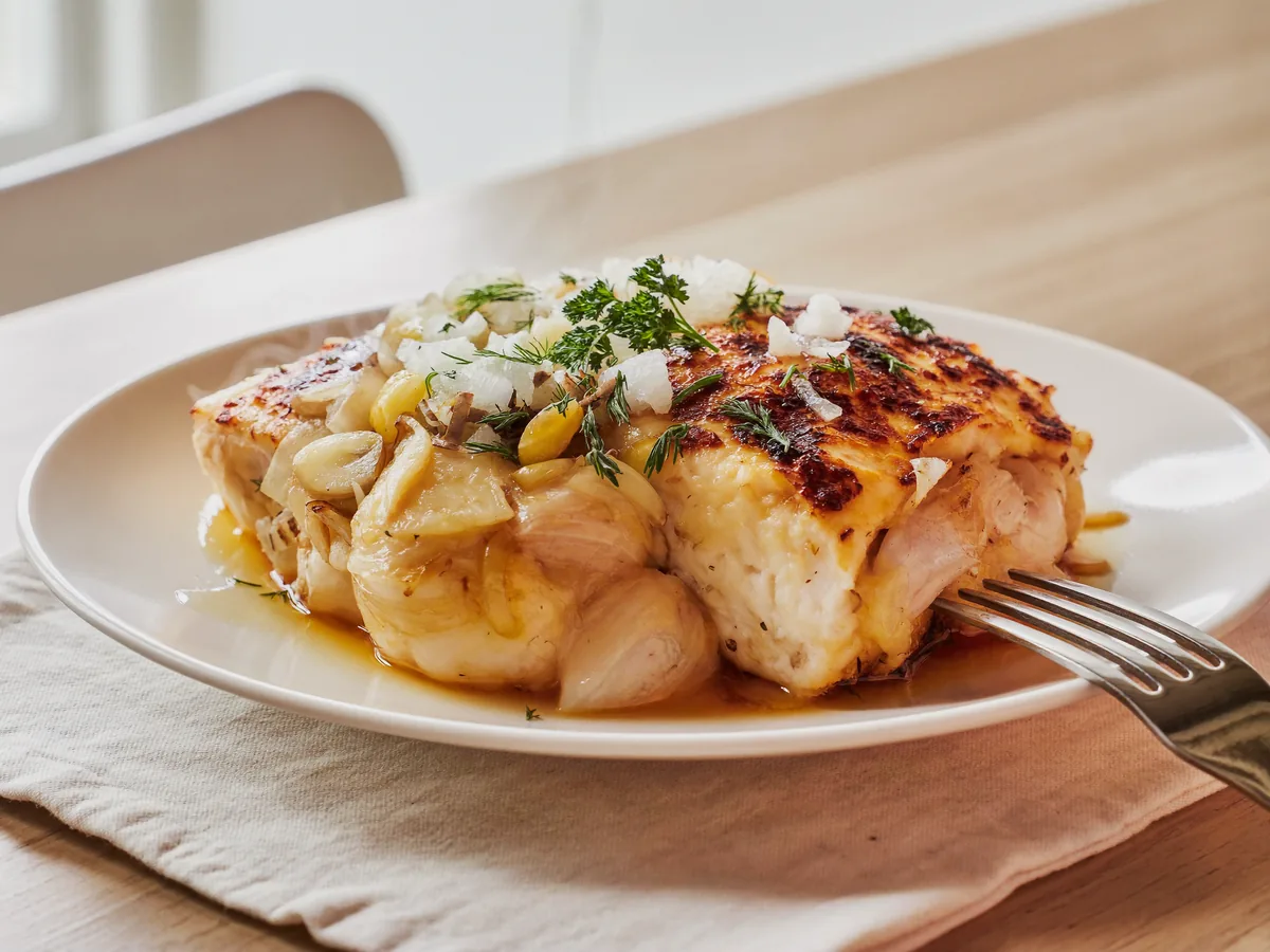 Шашлычки из курицы в меду с овощами