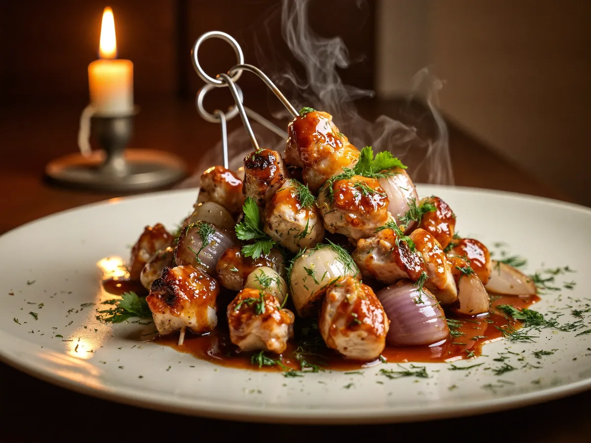 Шашлык из голени курицы