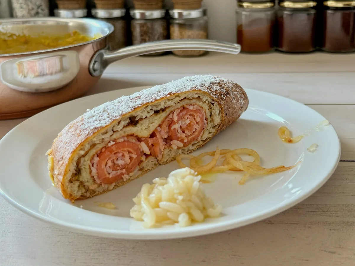 Штрудель с рыбой
