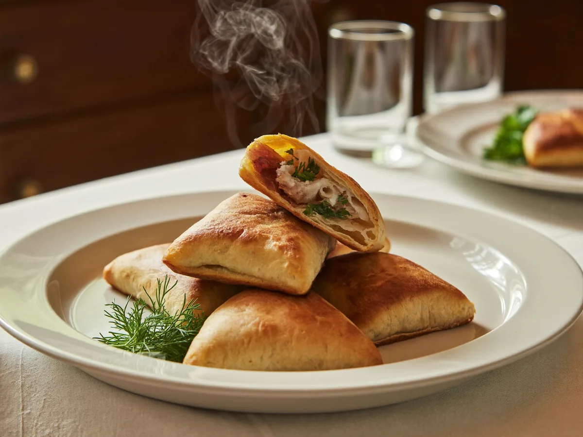 Слойки с сахаром