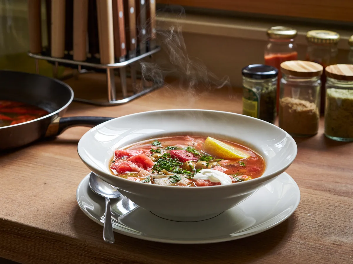 Солянка сборная (мясная, домашняя)