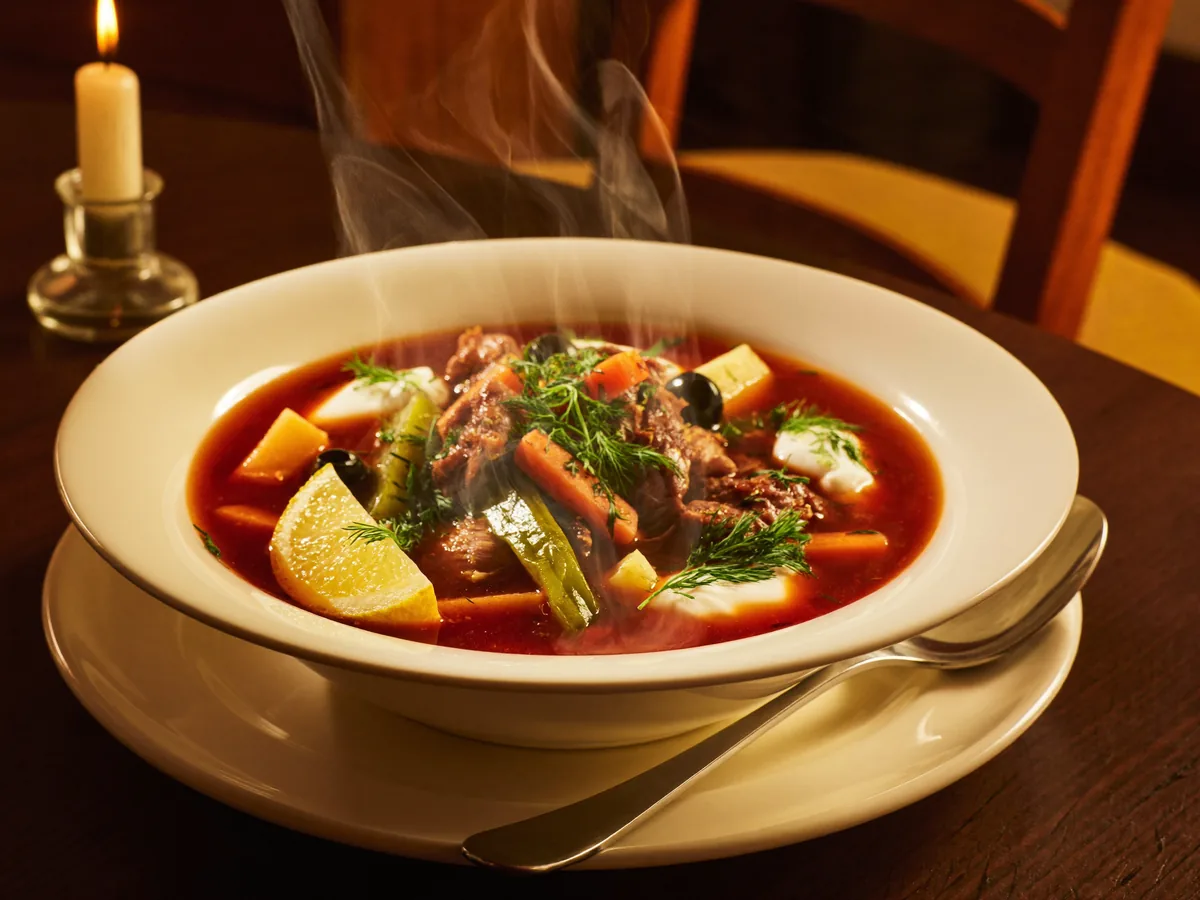 Солянка сборная мясная с картошкой