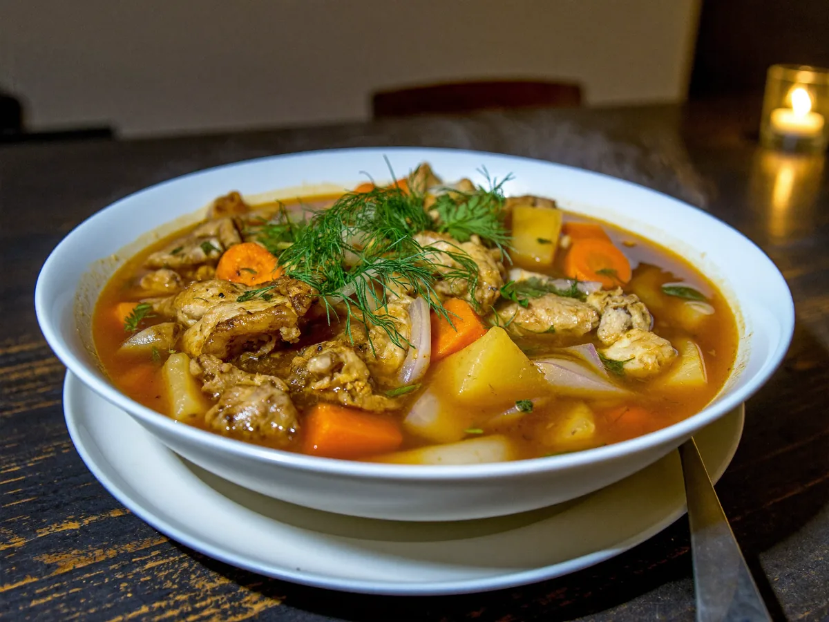 Суп с куриными ножками
