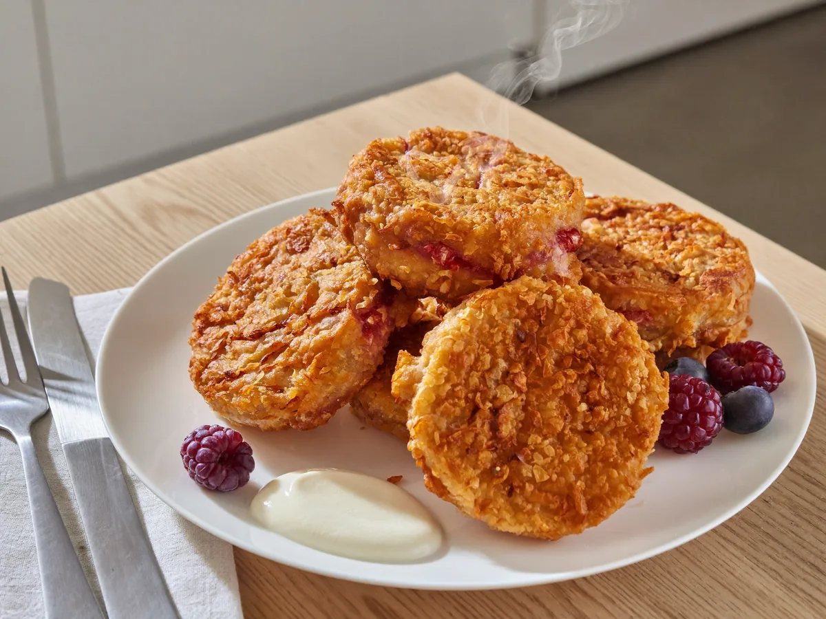 Сырники с бананом в духовке