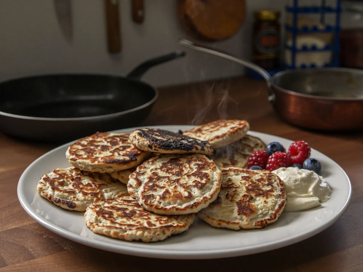 Сырники с манкой и творогом жареные на сковороде
