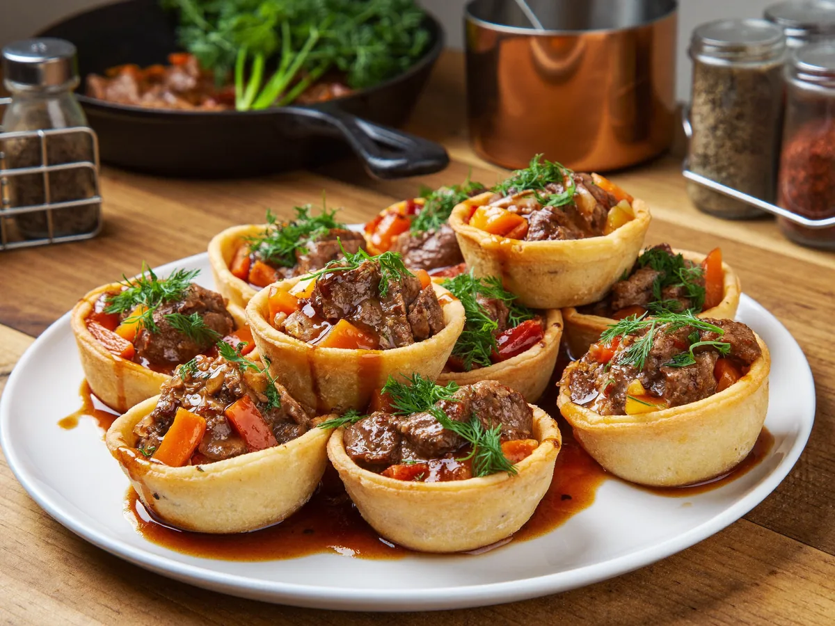 Тарталетки с куриной печенью